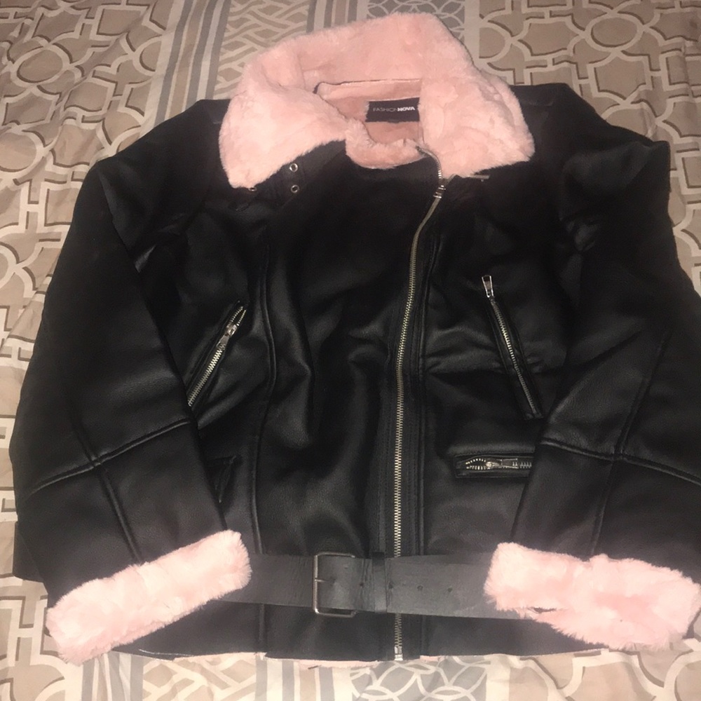 Fashion Nova Aviator coat